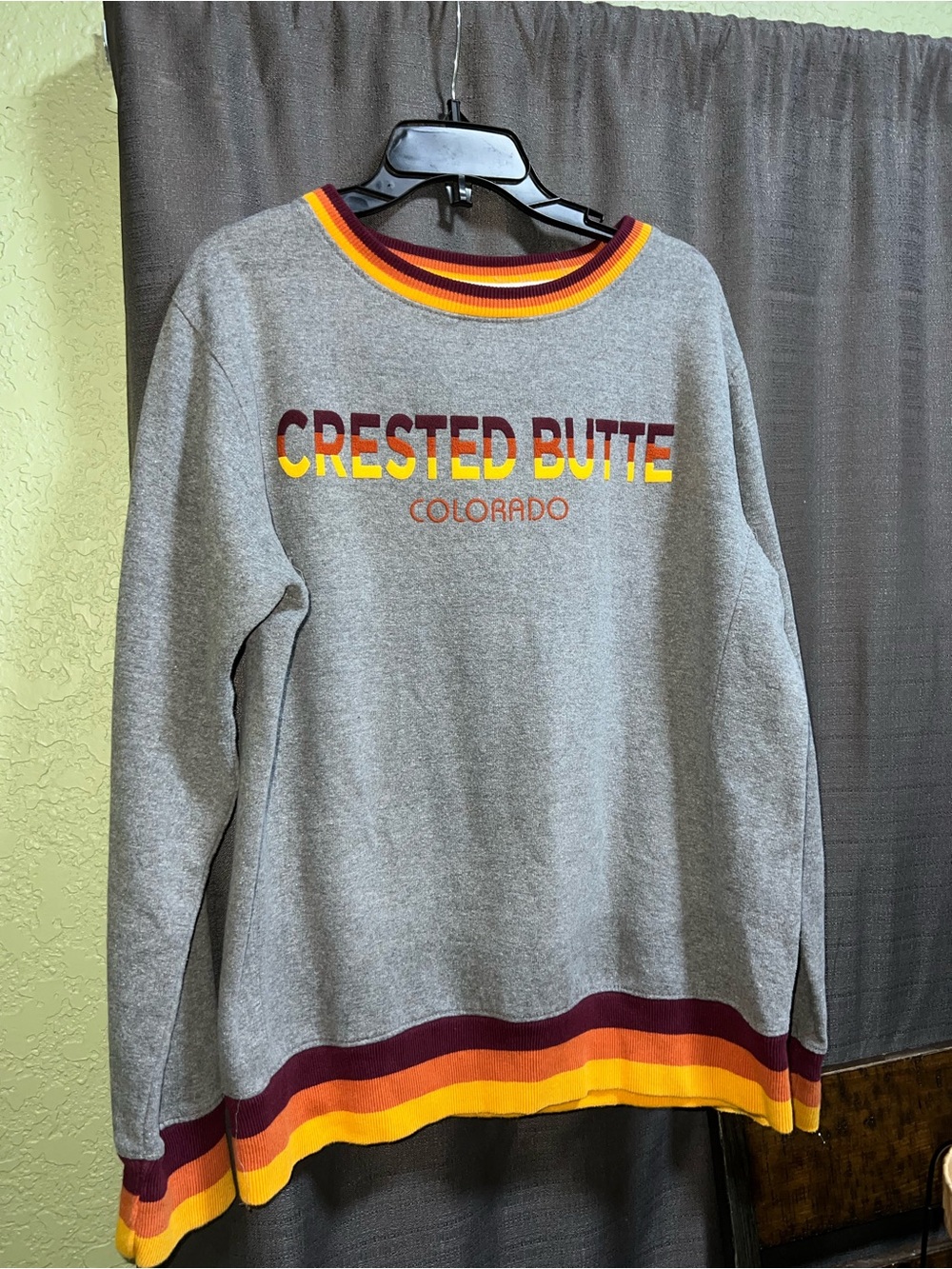 Vintage Crested Butte Colorado Shirt Sweater Multicolor Comfort